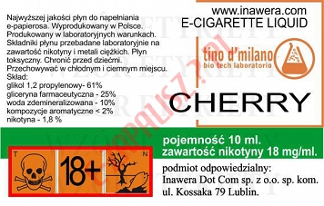CHERRY 18mg/ml poj. 10ml LIQUID INAWERA