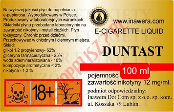 DUNTAST 12mg/ml poj. 100ml INAWERA LIQUID