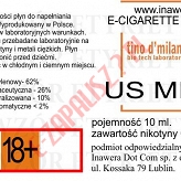 US MIX  poj. 10ml LIQUID INAWERA bez nikotyny