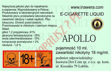 APOLLO 18mg/ml poj. 10ml BAYCA LIQUID