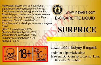 SUPRISE  6mg/ml poj. 10ml INAWERA LIQUID