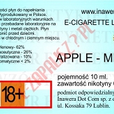 APPLE-MINT poj. 10ml DUETY INAWERA LIQUID bez nikotyny