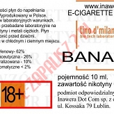 BANANA  poj. 10ml LIQUID INAWERA bez nikotyny