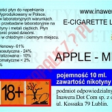 APPLE-MINT 24mg/ml poj. 10ml DUETY INAWERA LIQUID