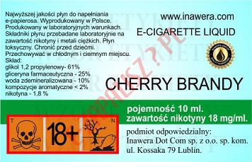 CHERRY-BRANDY 18mg/ml poj. 10ml DUETY INAWERA LIQUID