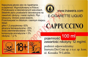 CAPPUCCINO 12mg/ml poj. 100ml INAWERA LIQUID