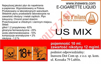 US MIX 12mg/ml poj. 10ml LIQUID INAWERA