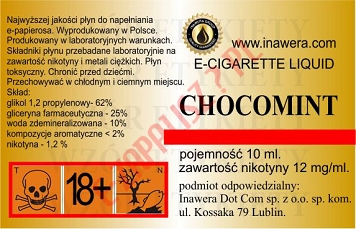 CHOCOMINT 12mg/ml poj. 10ml LIQUID INAWERA