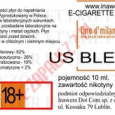 US BLEND  poj. 10ml LIQUID INAWERA bez nikotyny