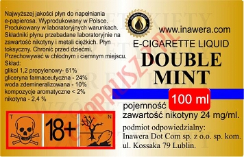 DOUBLE MINT 24mg/ml poj. 100ml INAWERA LIQUID