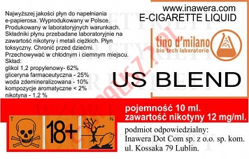 US BLEND 12mg/ml poj. 10ml LIQUID INAWERA