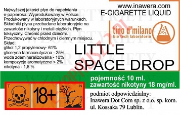 LITTLE SPACE DROP 18mg/ml poj. 10ml LIQUID INAWERA