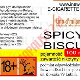 SPICY BISCUIT  6mg/ml poj. 100ml LIQUID INAWERA