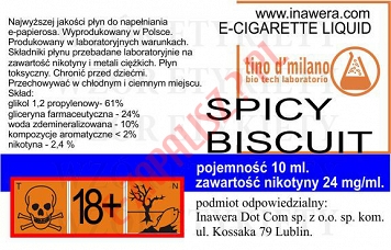 SPICY BISCUIT 24mg/ml poj. 10ml LIQUID INAWERA