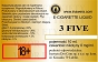 3 FIVE  poj. 10ml LIQUID INAWERA bez nikotyny