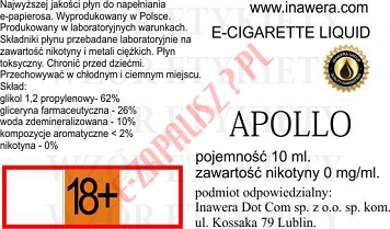 APOLLO poj. 10ml BAYCA LIQUID bez nikotyny