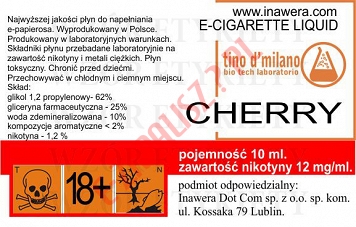 CHERRY 12mg/ml poj. 10ml LIQUID INAWERA