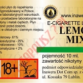 LEMON MIX 18mg/ml poj. 10ml LIQUID INAWERA