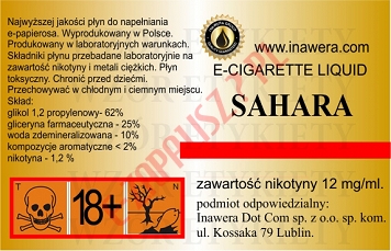 SAHARA 12mg/ml poj. 10ml INAWERA LIQUID