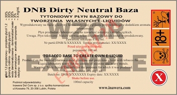Dirty Neutral Baza 12mg/ml - 100ml