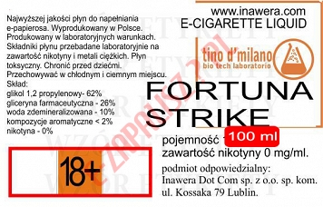 FORTUNA STRIKE poj. 100ml LIQUID INAWERA bez nikotyny