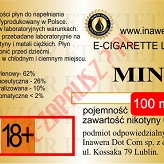 MINT poj. 100ml INAWERA LIQUID  bez nikotyny