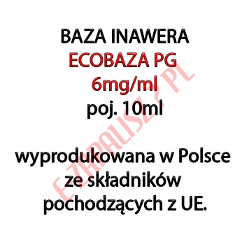 5 x INAWERA ECO BAZA 6mg/ml 10ml, komplet 5 sztuk (50ml)