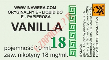 VANILLA 18mg/ml poj. 10ml BAYCA LIQUID