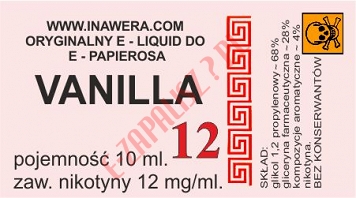 VANILLA 12mg/ml poj. 10ml BAYCA LIQUID