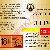 3 FIVE  6mg/ml poj. 100ml INAWERA LIQUID