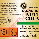 NUTTY CREAM 18mg/ml poj. 10ml LIQUID INAWERA