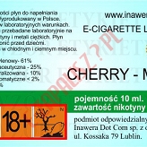 CHERRY-MINT 18mg/ml poj. 10ml DUETY INAWERA LIQUID