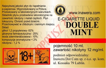 DOUBLE MINT 12mg/ml poj. 10ml INAWERA LIQUID