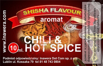 CHILI & HOT SPICE aromat naturalny 10ml E-Aromat typu shisha 