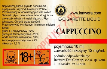 CAPPUCCINO 12mg/ml poj. 10ml INAWERA LIQUID