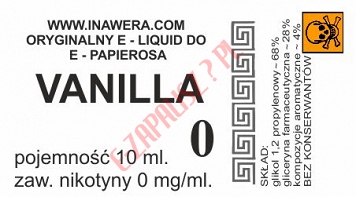 VANILLA  poj. 10ml BAYCA LIQUID bez nikotyny