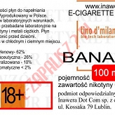 BANANA poj. 100ml LIQUID INAWERA bez nikotyny